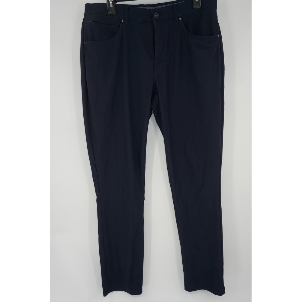 Puma Golf Pants Blue Polyester Performance Stretch Straight Leg Men's 34x32